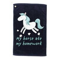 My Horse Ate My Homework Golf Towel