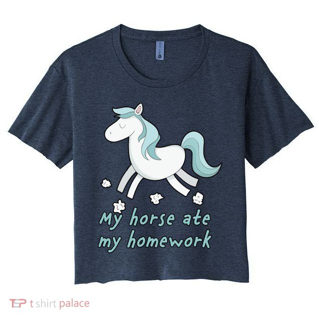 My Horse Ate My Homework Crop Top