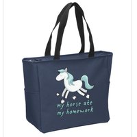 My Horse Ate My Homework Zip Tote Bag
