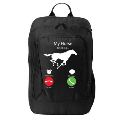 My Horse Is Calling City Backpack