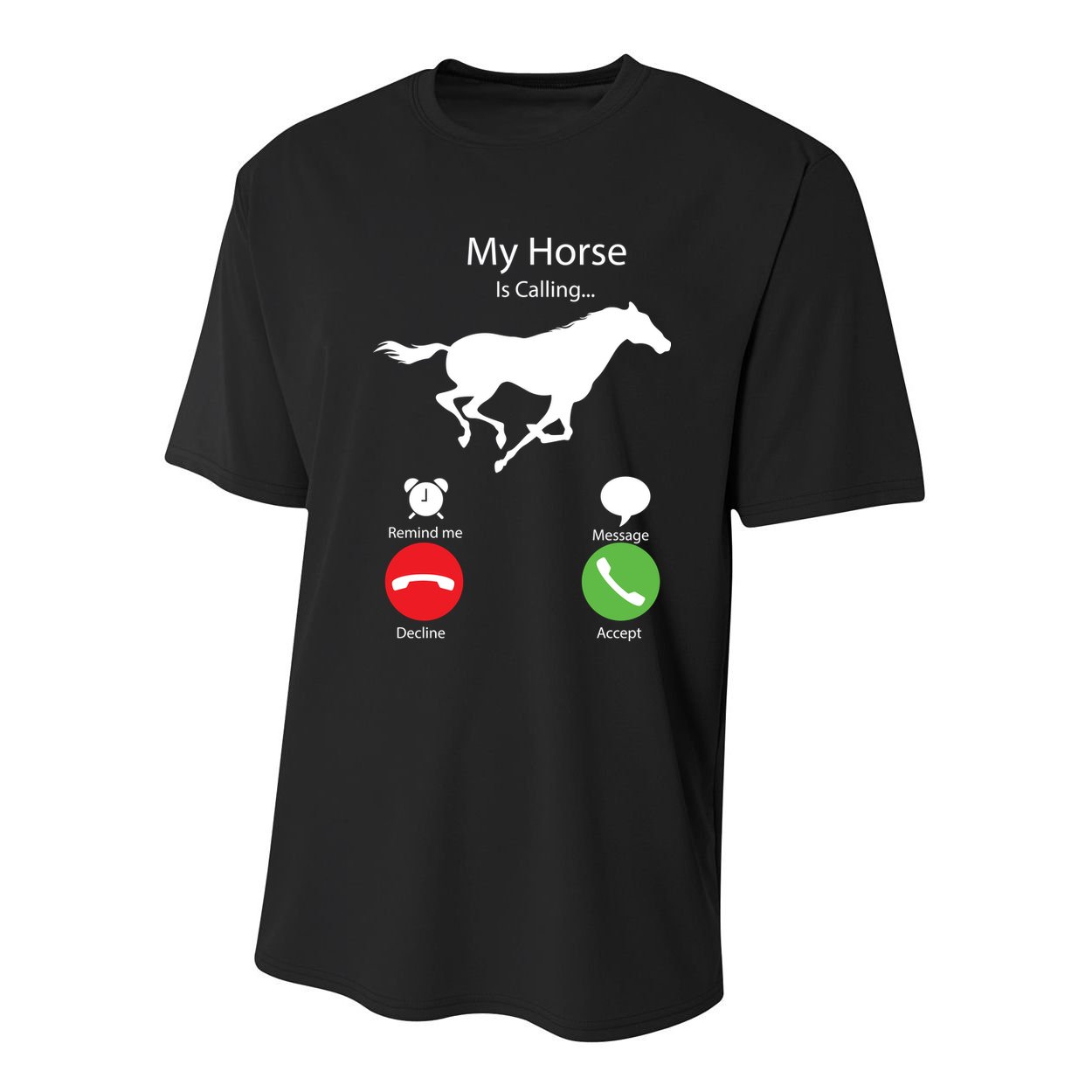 My Horse Is Calling Youth Performance Sprint T-Shirt
