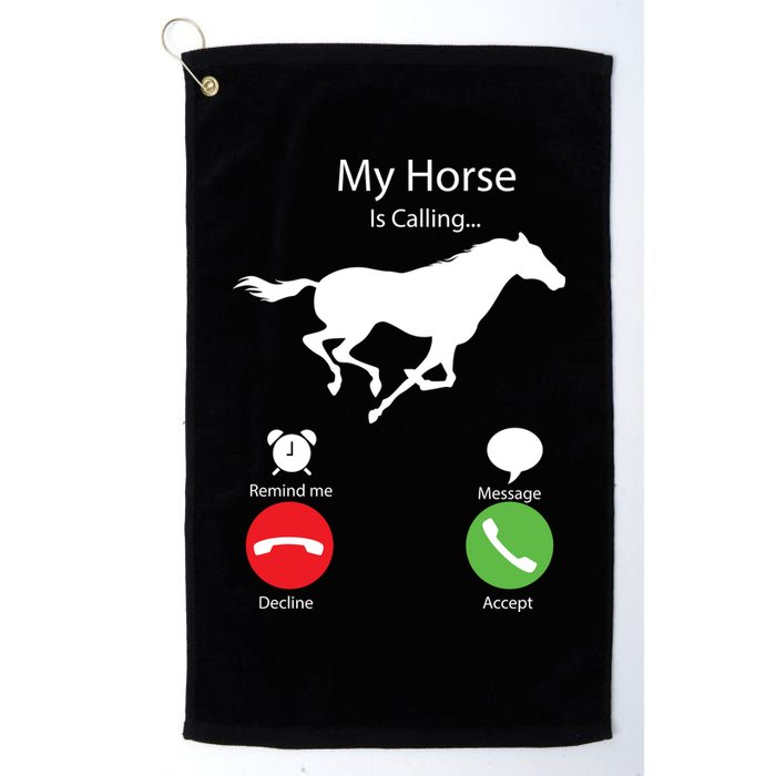 My Horse Is Calling Golf Towel