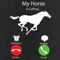 My Horse Is Calling Golf Towel
