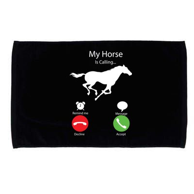 My Horse Is Calling Microfiber Hand Towel