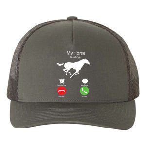 My Horse Is Calling Yupoong Adult 5-Panel Trucker Hat