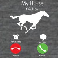 My Horse Is Calling Women's V-Neck T-Shirt