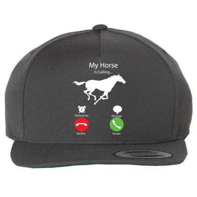 My Horse Is Calling Wool Snapback Cap