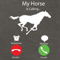 My Horse Is Calling Cotton Canvas Backpack