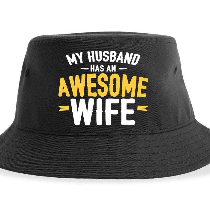 My Husband Has An Awesome Wife Sustainable Bucket Hat