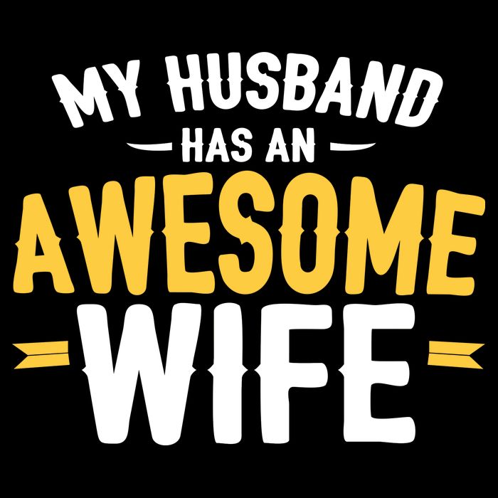 My Husband Has An Awesome Wife Flat Bill Trucker Hat