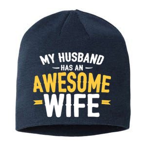 My Husband Has An Awesome Wife Sustainable Beanie