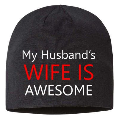 My Husband's Wife Is Awesome Sustainable Beanie