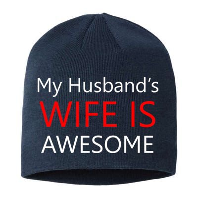 My Husband's Wife Is Awesome Sustainable Beanie