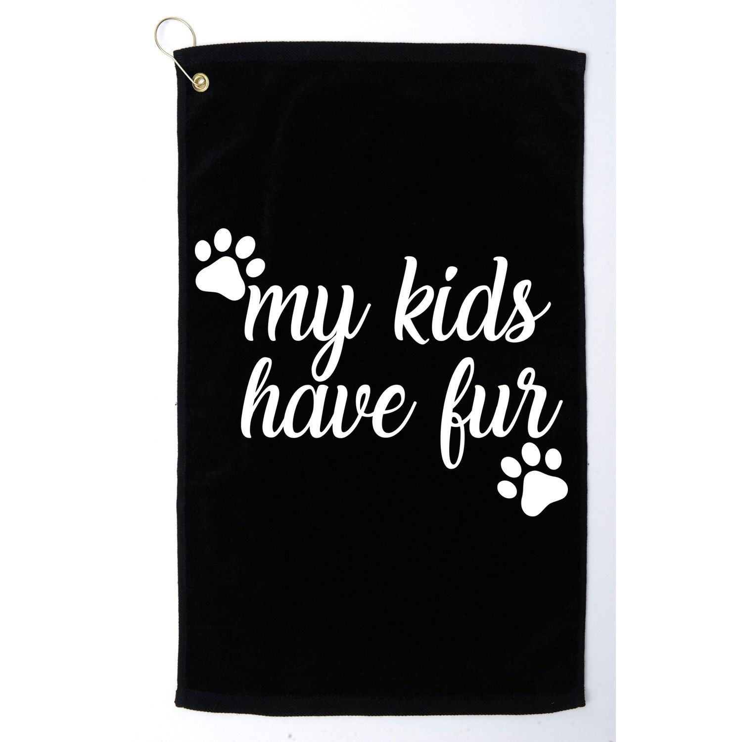 My Kids Have Fur Golf Towel