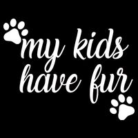 My Kids Have Fur Zip Tote Bag