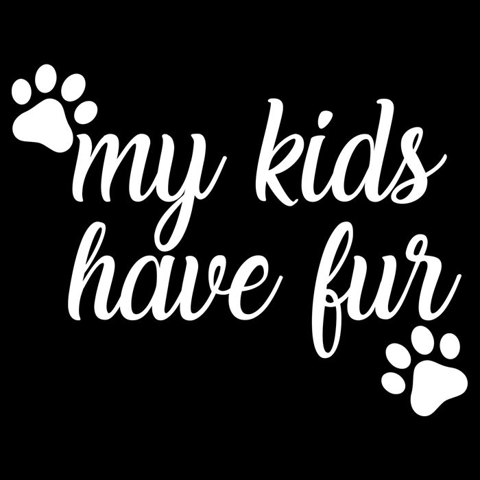 My Kids Have Fur Zip Tote Bag