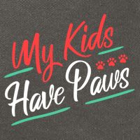 My Kids Have Paws Pet Owner Cotton Canvas Backpack