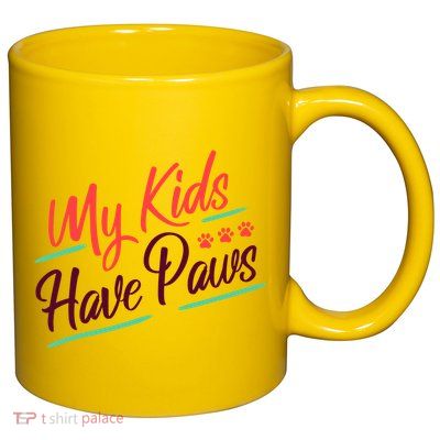 My Kids Have Paws Pet Owner 11oz C Handle Ceramic Mug