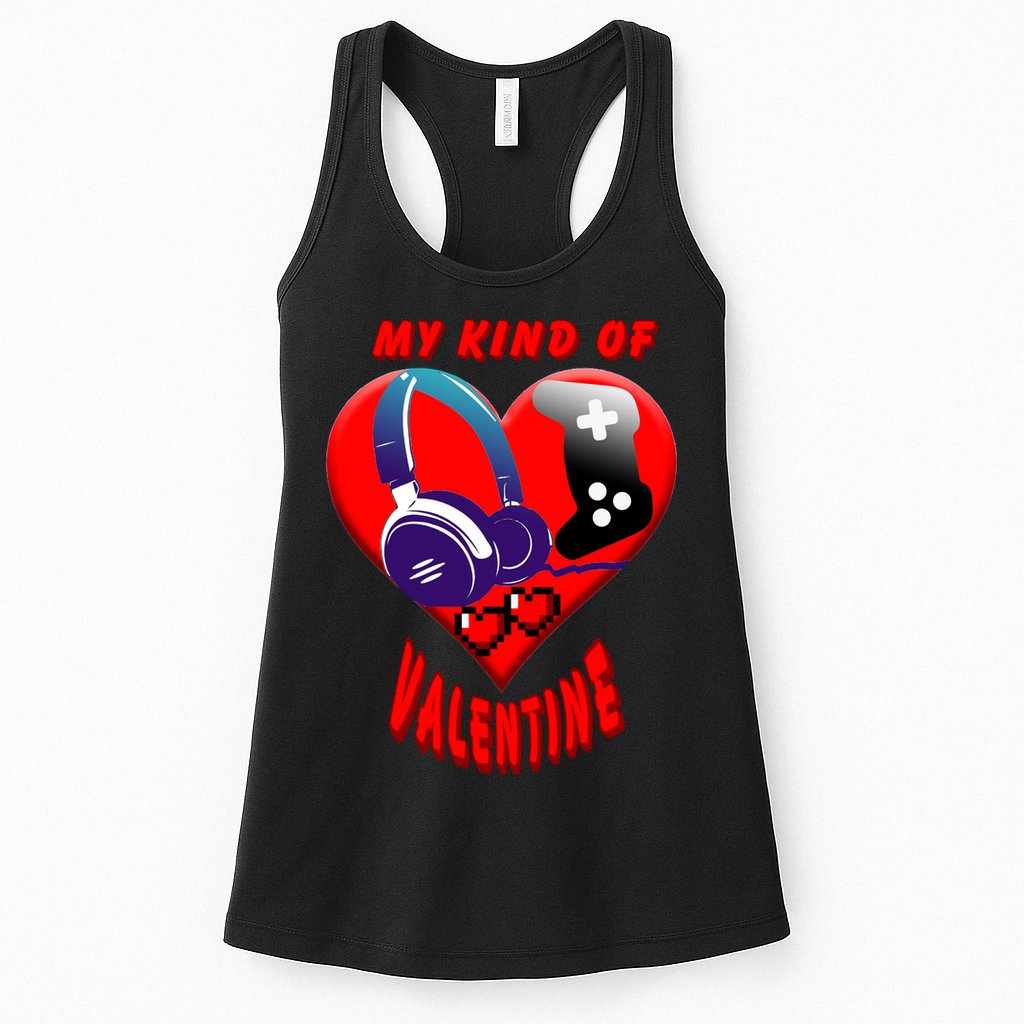 My Kind Of Valentine Gamer  Womens Tank Top
