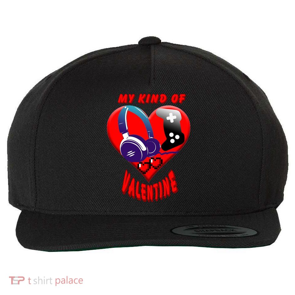 My Kind Of Valentine Gamer  Wool Snapback Cap