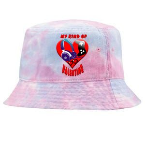 My Kind Of Valentine Gamer  Tie-Dyed Bucket Hat