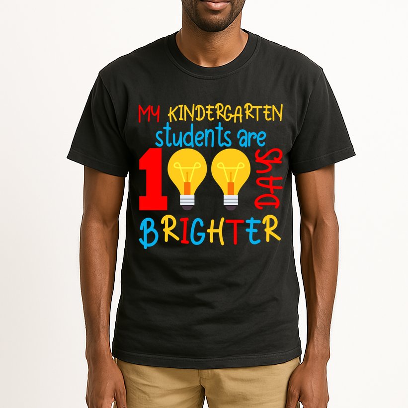My Kindergarten Student Are 100 Days Brighter Tall T-Shirt