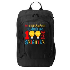 My Kindergarten Student Are 100 Days Brighter City Backpack