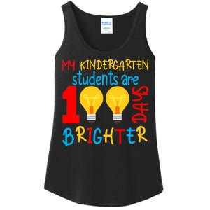 My Kindergarten Student Are 100 Days Brighter Ladies Essential Tank