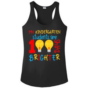 My Kindergarten Student Are 100 Days Brighter Ladies PosiCharge Competitor Racerback Tank