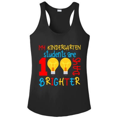 My Kindergarten Student Are 100 Days Brighter Ladies PosiCharge Competitor Racerback Tank