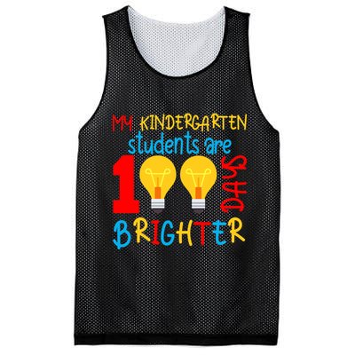 My Kindergarten Student Are 100 Days Brighter Mesh Reversible Basketball Jersey Tank