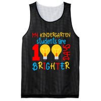 My Kindergarten Student Are 100 Days Brighter Mesh Reversible Basketball Jersey Tank