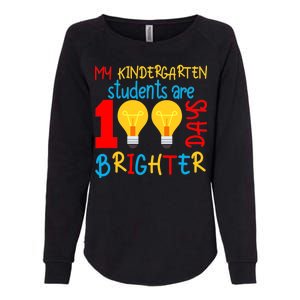 My Kindergarten Student Are 100 Days Brighter Womens California Wash Sweatshirt