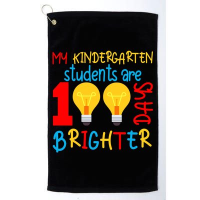 My Kindergarten Student Are 100 Days Brighter Golf Towel