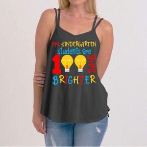 My Kindergarten Student Are 100 Days Brighter Women's Strappy Tank