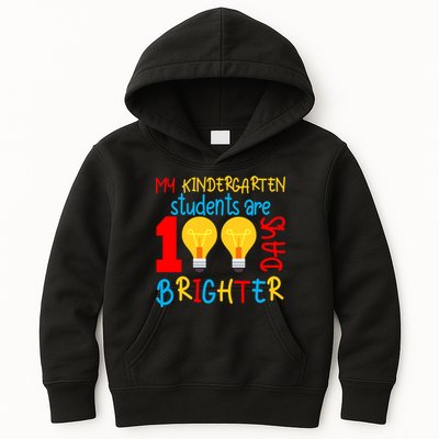 My Kindergarten Student Are 100 Days Brighter Kids Hoodie