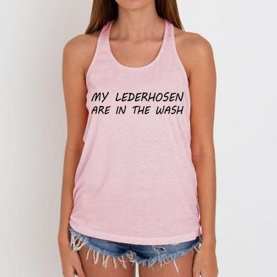 My Lederhosen Are In The Wash Women's Knotted Racerback Tank