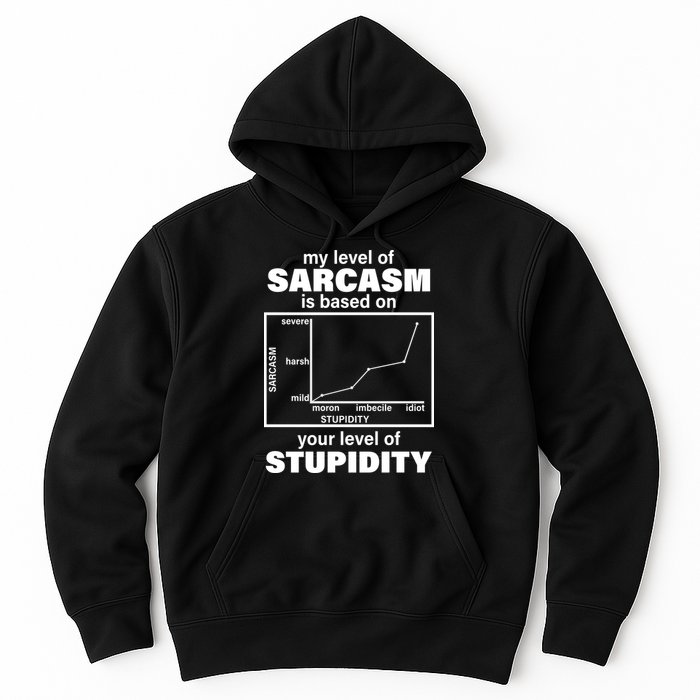 My Level Of Sarcasm Depends On Your Level Of Stupidity Hoodie