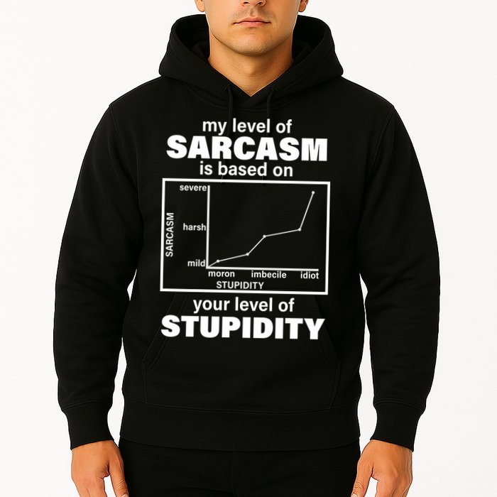 My Level Of Sarcasm Depends On Your Level Of Stupidity Hoodie