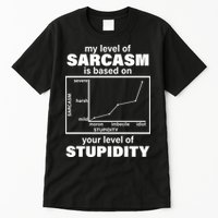 My Level Of Sarcasm Depends On Your Level Of Stupidity Tall T-Shirt