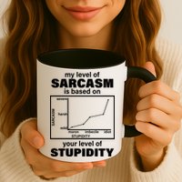 My Level Of Sarcasm Depends On Your Level Of Stupidity Mug