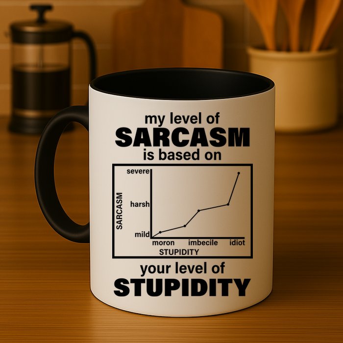 My Level Of Sarcasm Depends On Your Level Of Stupidity Mug