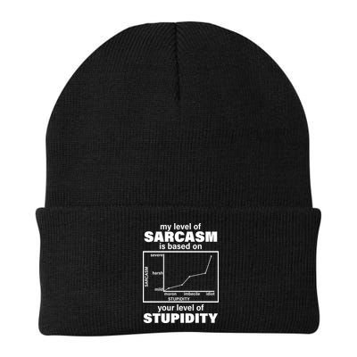 My Level Of Sarcasm Depends On Your Level Of Stupidity Beanie