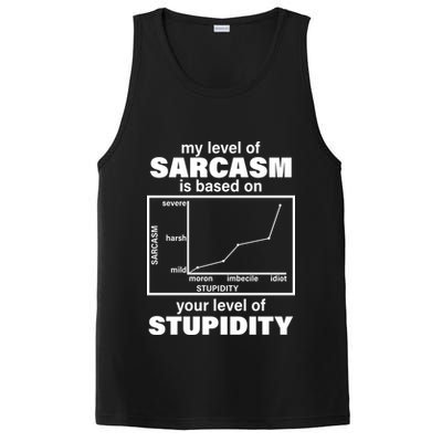 My Level Of Sarcasm Depends On Your Level Of Stupidity PosiCharge Competitor Tank