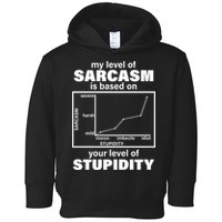 My Level Of Sarcasm Depends On Your Level Of Stupidity Toddler Hoodie