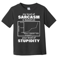 My Level Of Sarcasm Depends On Your Level Of Stupidity Toddler T-Shirt