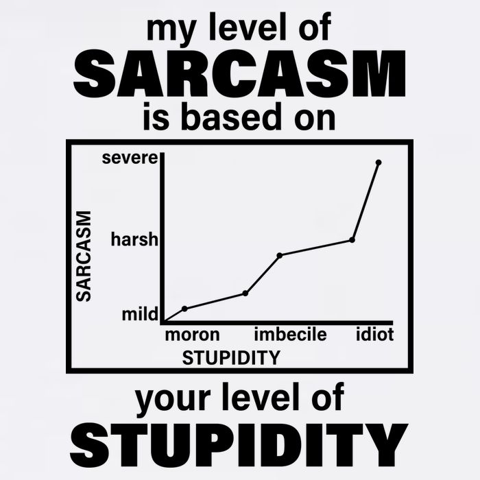 My Level Of Sarcasm Depends On Your Level Of Stupidity Garment-Dyed Sweatshirt