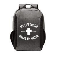 My Lifeguard Walks on Water - Matthew 14:22-32 Jesus Cross Vector Backpack
