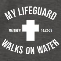 My Lifeguard Walks on Water - Matthew 14:22-32 Jesus Cross Vector Backpack