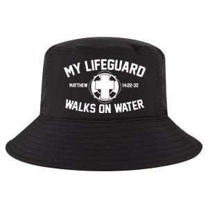 My Lifeguard Walks On Water Jesus Saves Cool Comfort Performance Bucket Hat